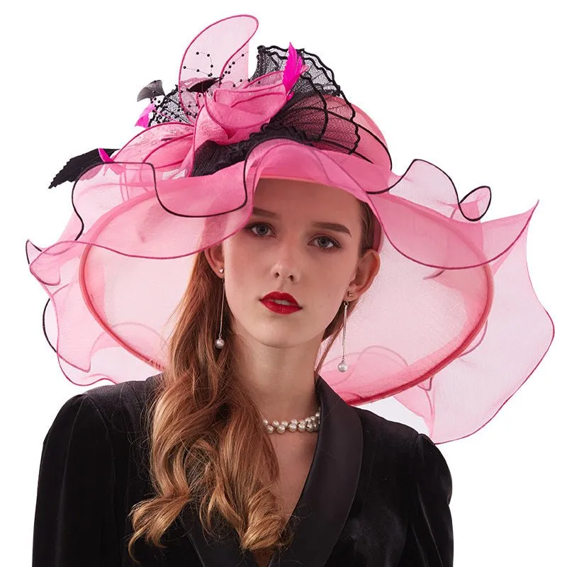 Luxy Moon Flower Summer Ladies Elegant Derby Hats