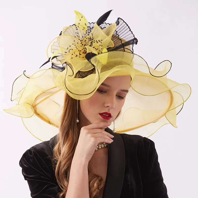 Luxy Moon Flower Summer Ladies Elegant Derby Hats