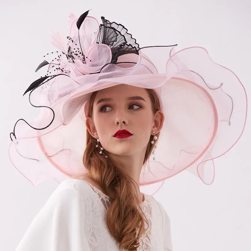 Luxy Moon Flower Summer Ladies Elegant Derby Hats