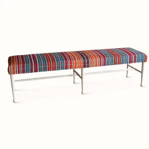 Madison Bench in a Vintage Persian Jajim Kilim