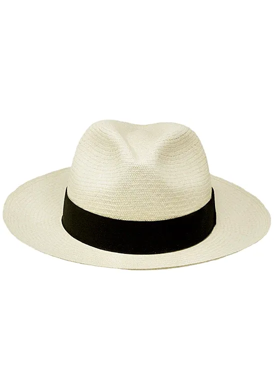 Natural Panama Hat - Roll Up Fedora Hat