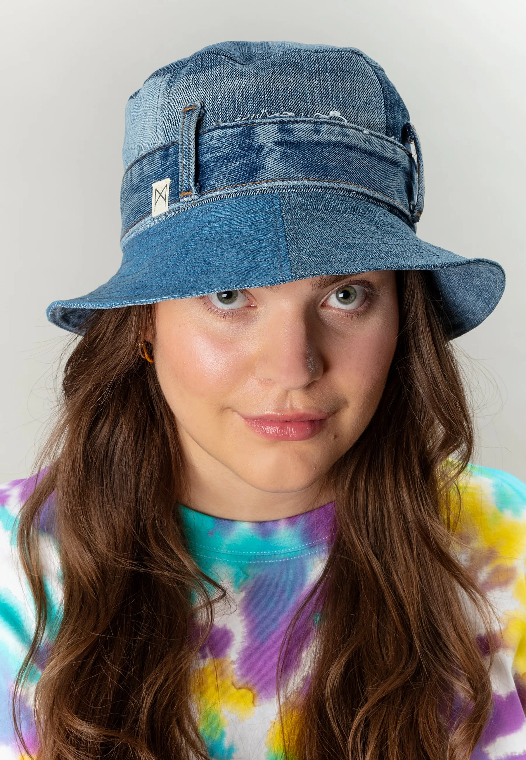 Nova Upcycled Denim Bucket Hat