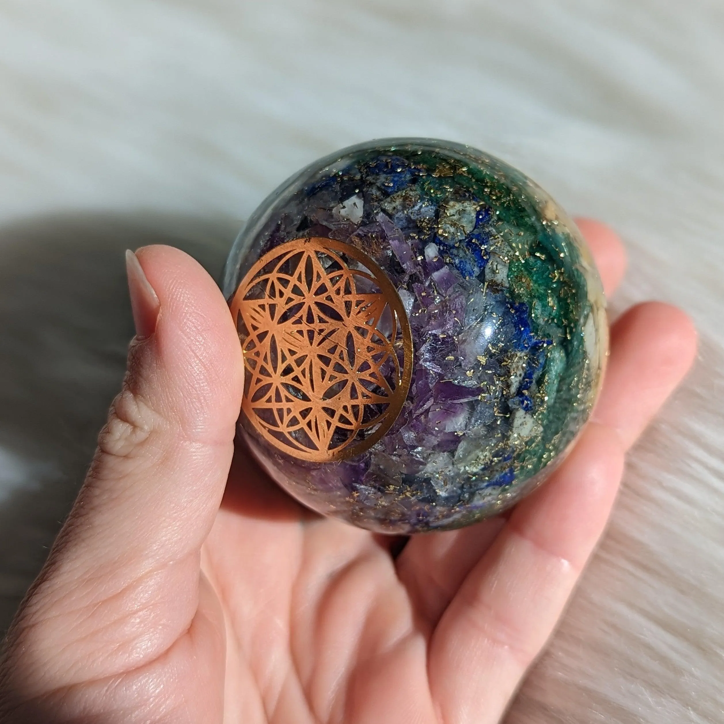 Organite Chakra Sphere