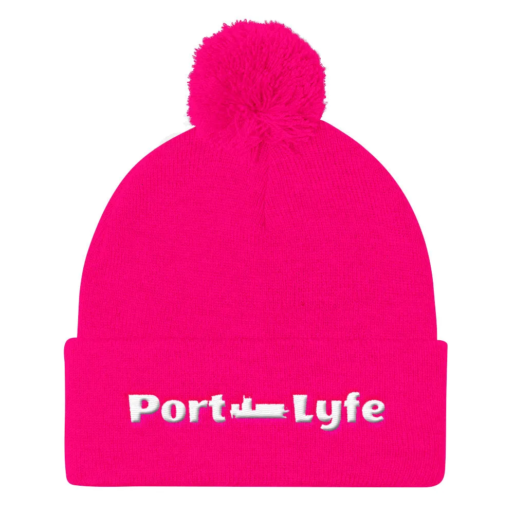 Pom Pom Knit Cap Port Lyfe