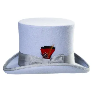 Premium Wool Sky Blue Top Hat