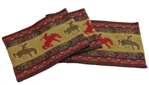 "Broncos" Western Jacquard Table Runner