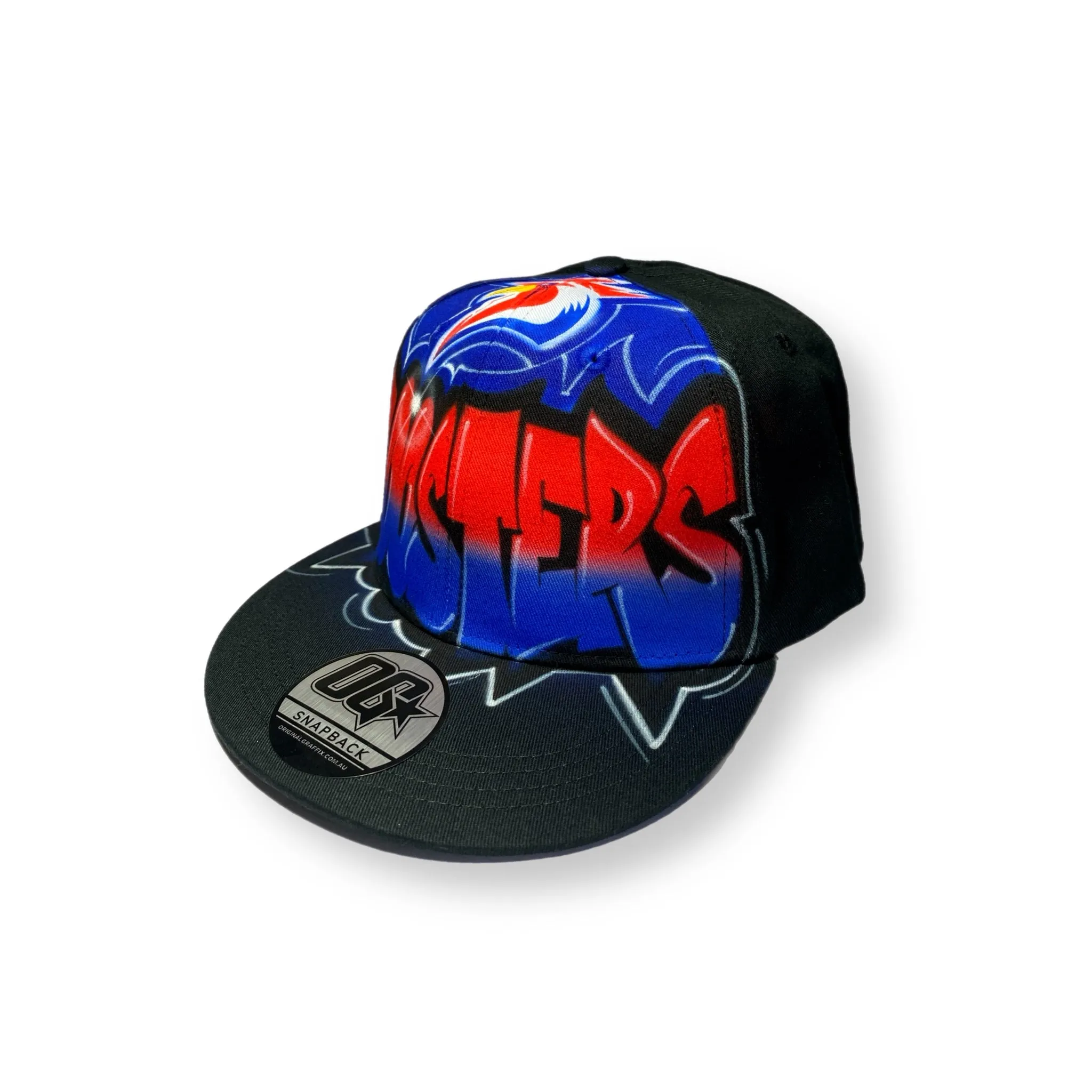 Roosters Graffiti Style Snapback Cap