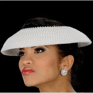 SG1007-Pearl Straw Fascinator