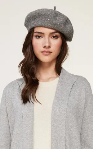 Soia & Kyo- Suzette Studs Beret in Ash