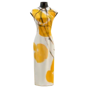 SPARKLE COLLECTION x HKMoA【GOURDS】100% Silk Cheongsam (Cap Sleeve / Regular Fit) (葫蘆) (齊白石)