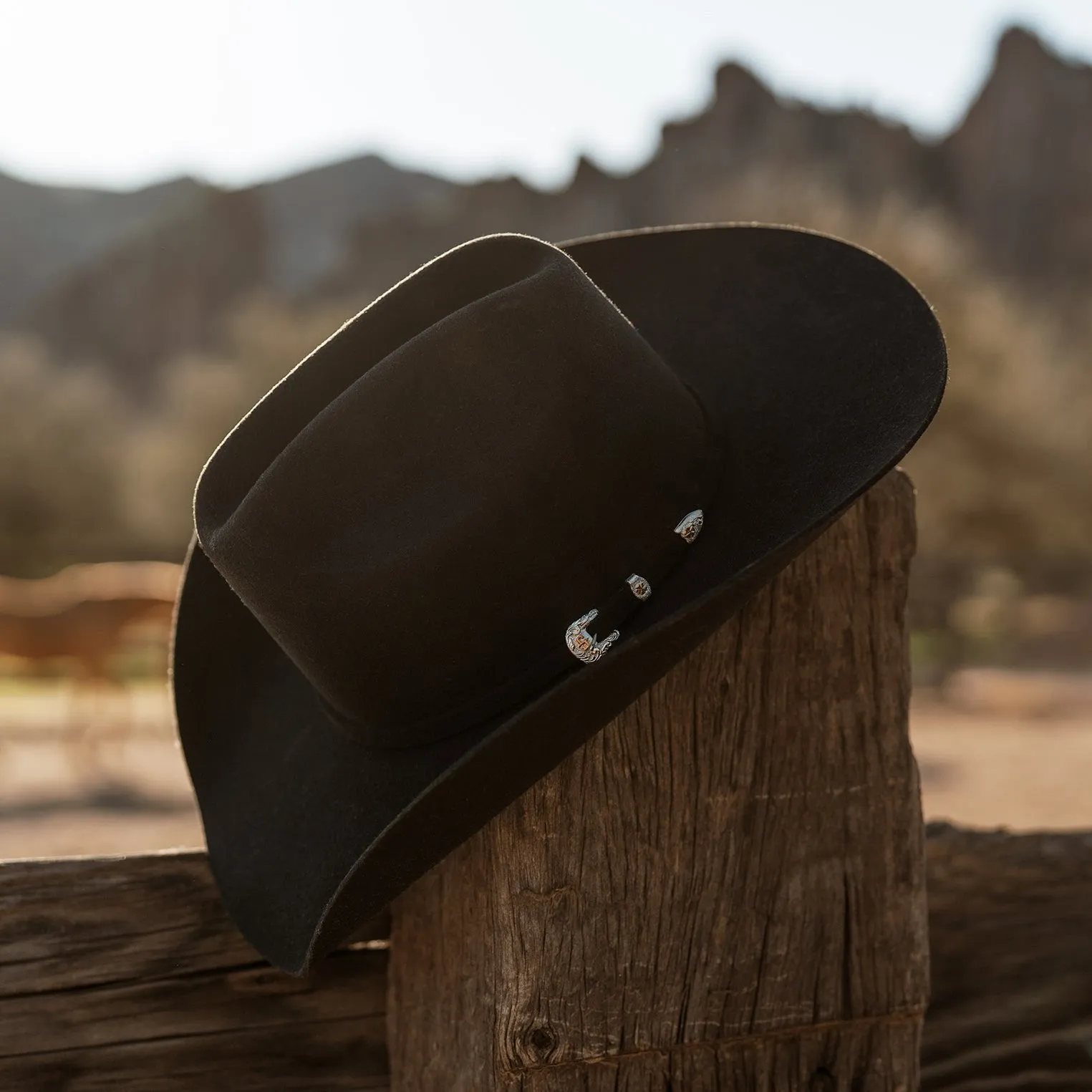 Stetson 4X Black Wool Cowboy Hat - Brenham