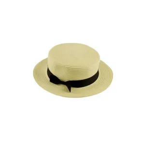 Straw Boater Hat