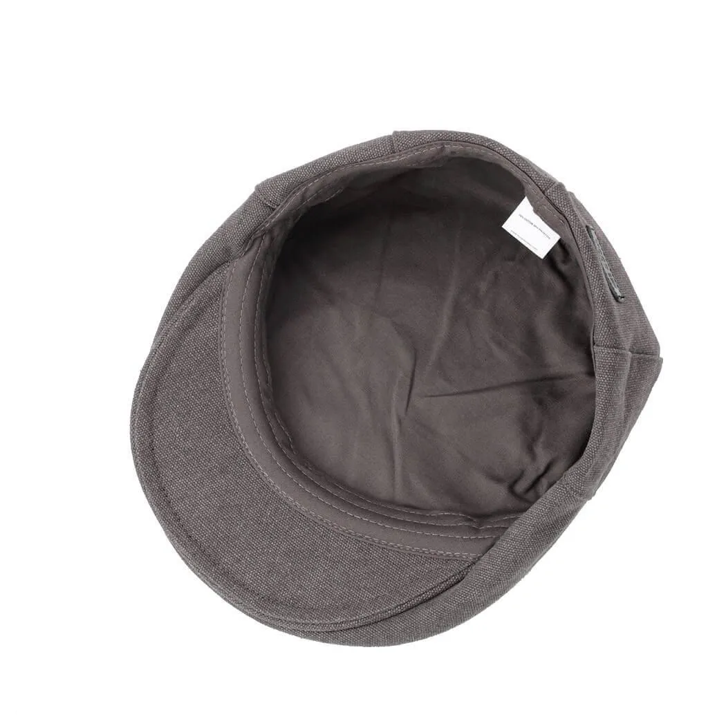 TRP0503 Troop London Accessories Canvas Old School Style Hat, Flat Cap, Shelby Newsboy Cap