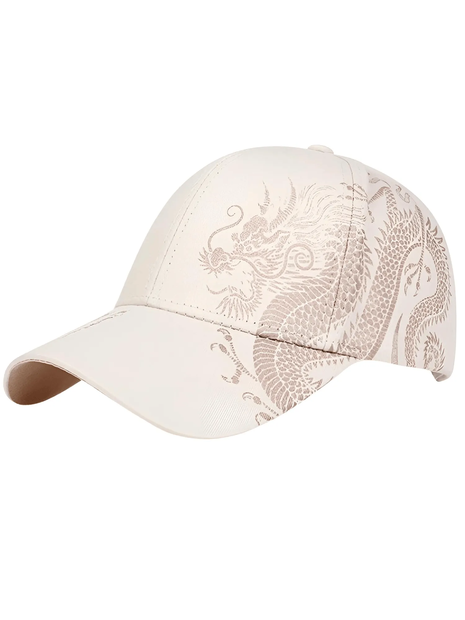 Unisex Golden Dragon Print Baseball Caps