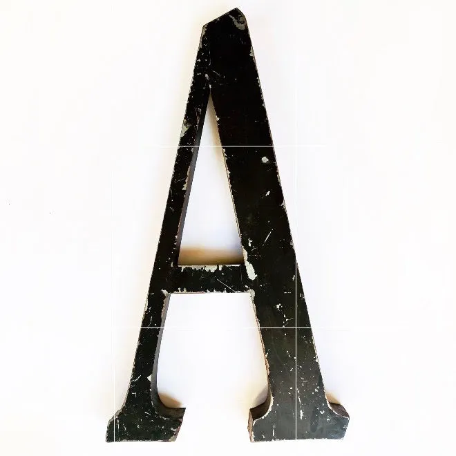 Vintage Alphabet | Large Metal