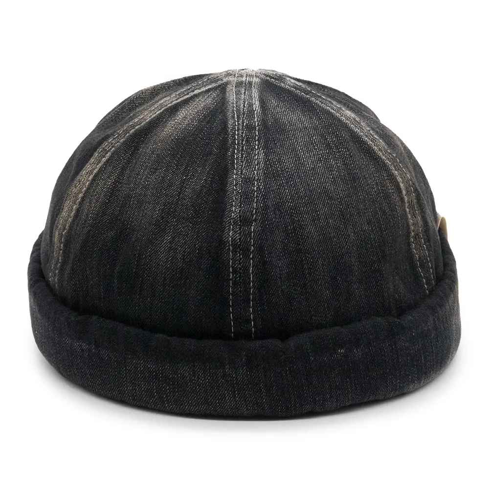 WASH DENIM ROLL CAP