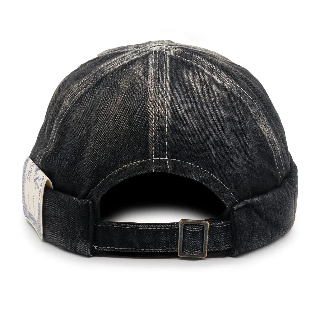 WASH DENIM ROLL CAP