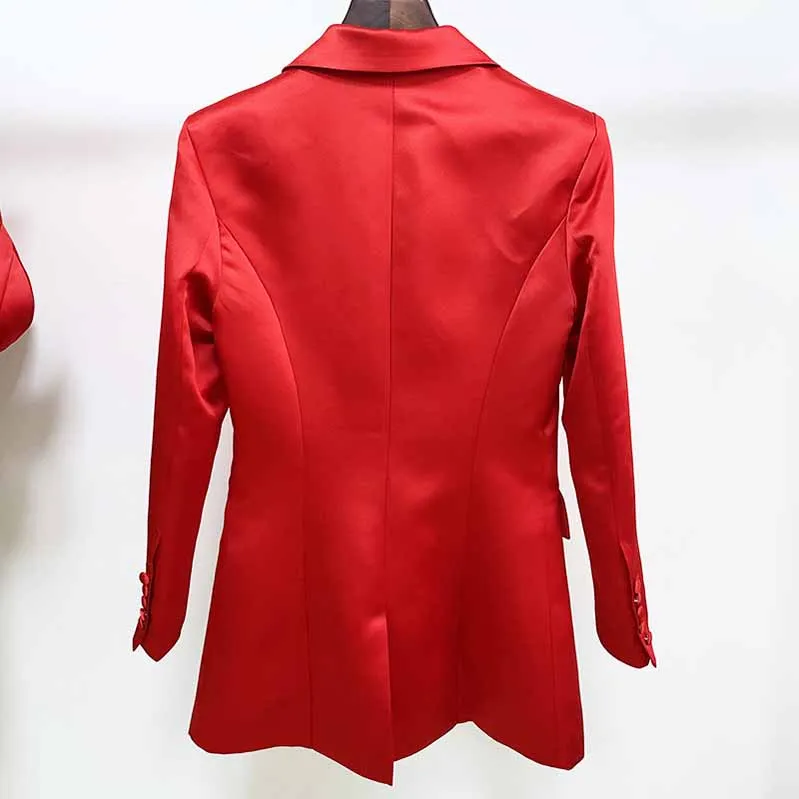 Women Red Bra  Blazer   Red Shorts 3 Pieces Suit