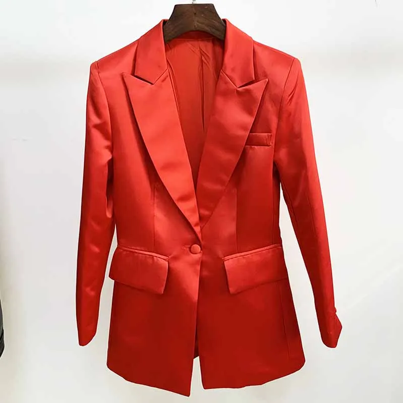 Women Red Bra  Blazer   Red Shorts 3 Pieces Suit